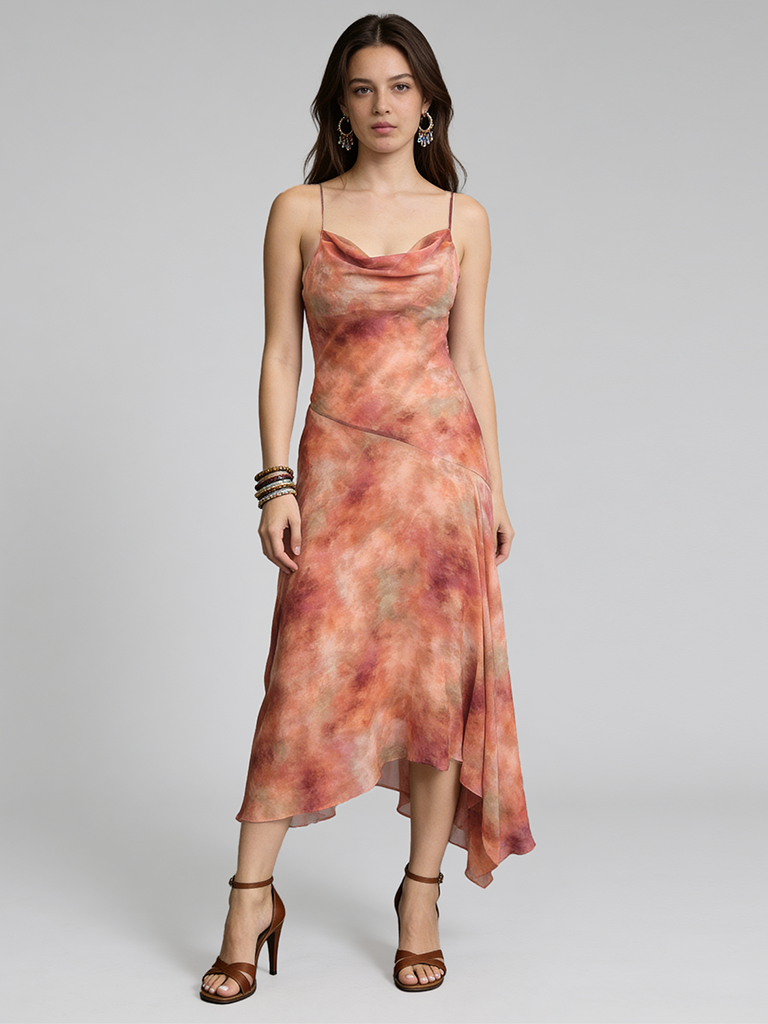 Coral Sunset Dress