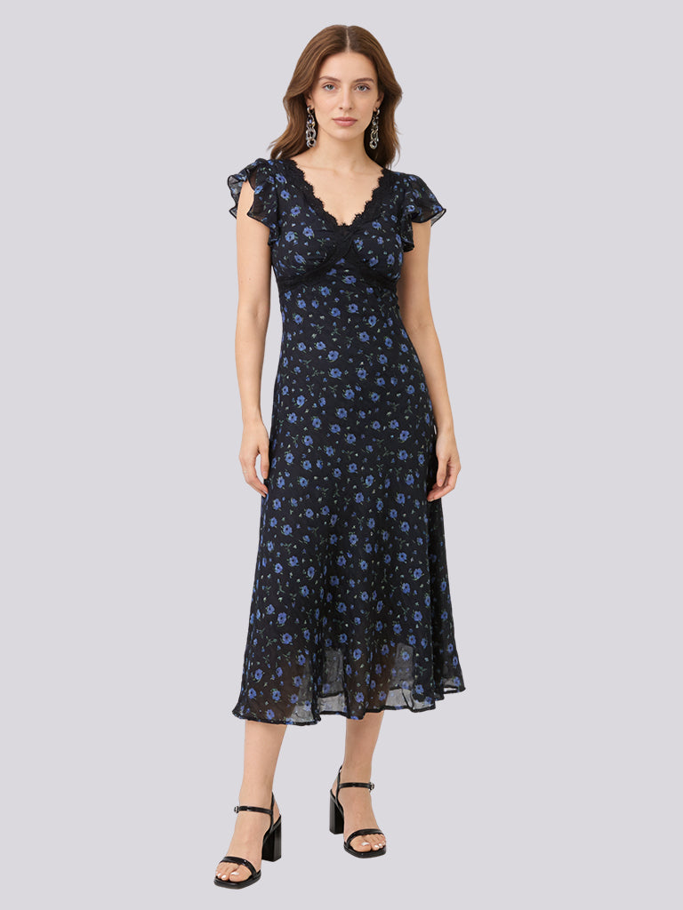 Midnight Bloom Maxi Dress