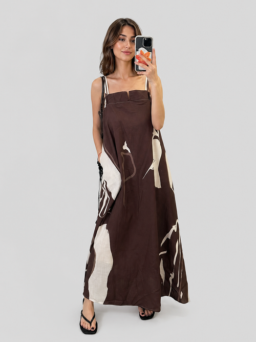 Brown Charm Dress