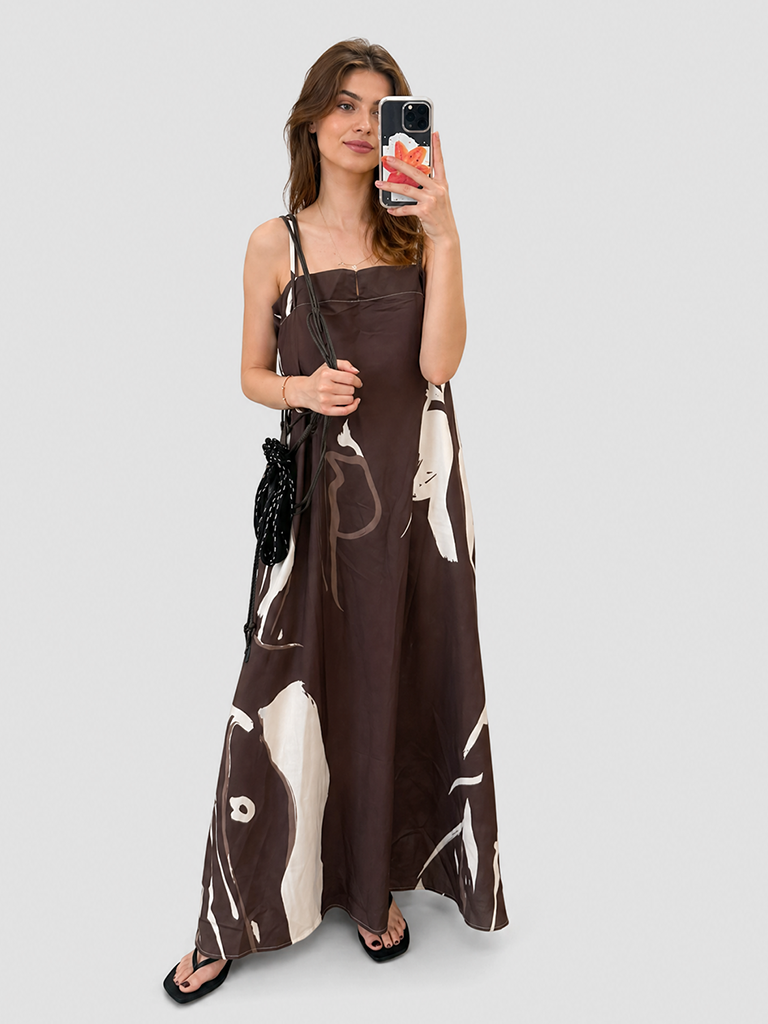 Brown Charm Dress