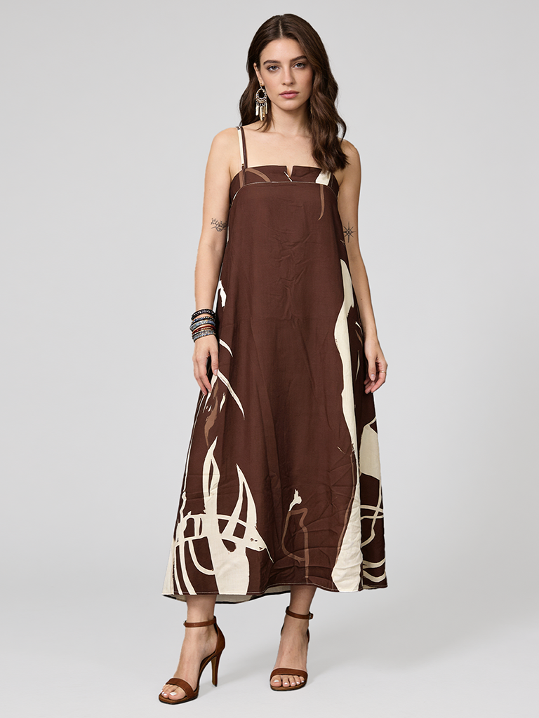 Brown Charm Dress