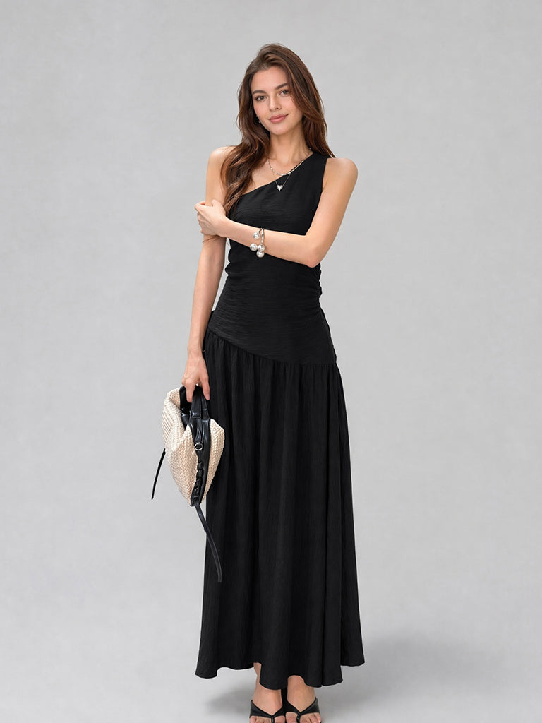 Midnight One-Shoulder Maxi