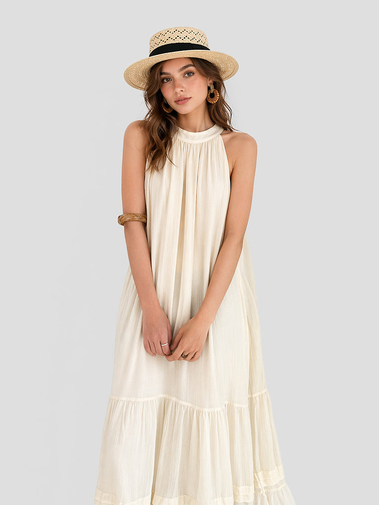 Cream Flow Maxi