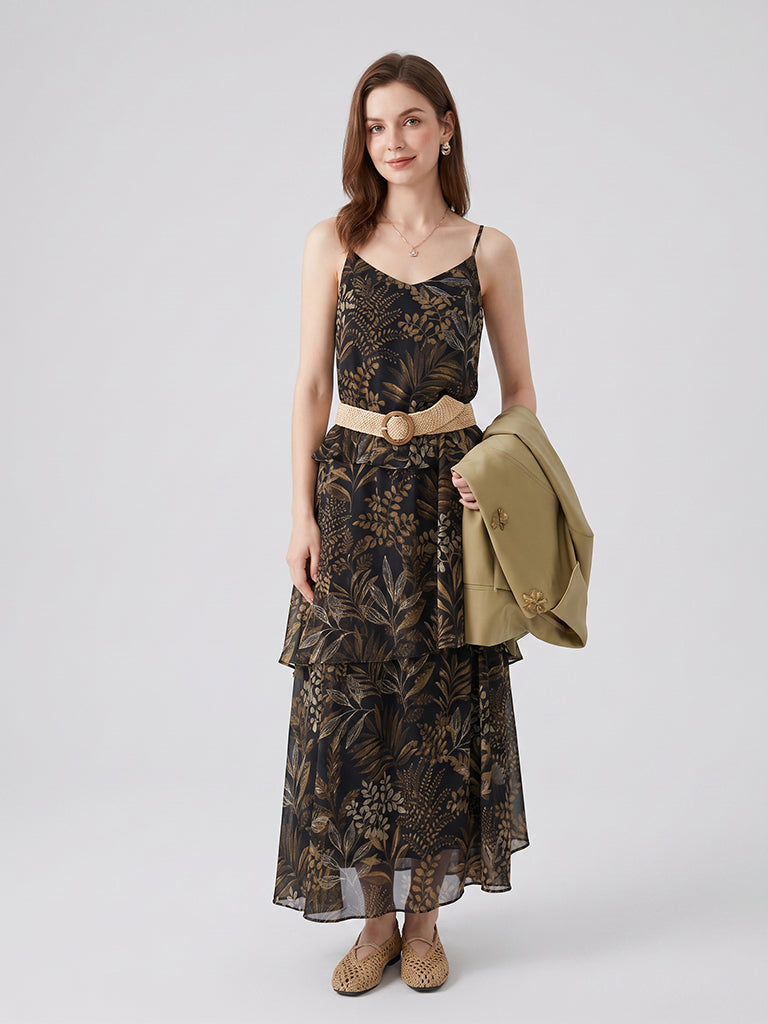 Tropical Leaf Dress