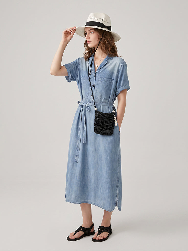 Chambray Comfort Dress