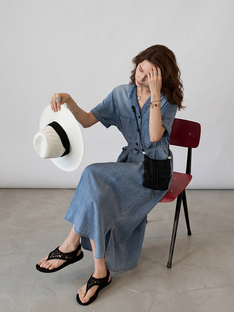 Chambray Comfort Dress