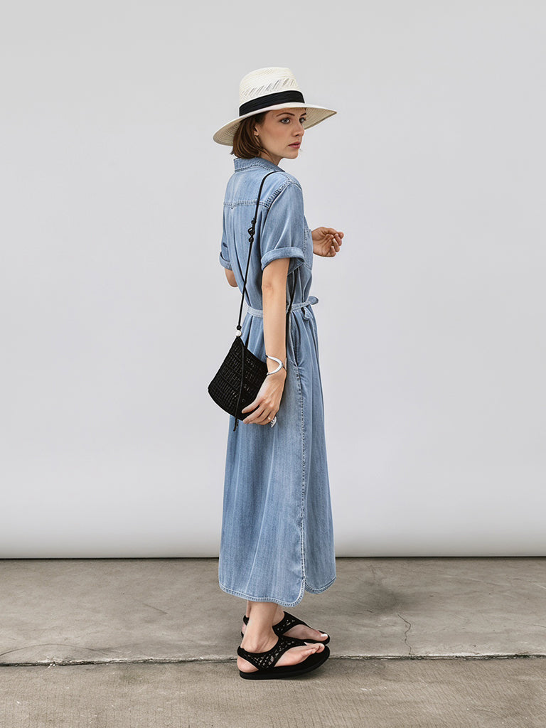 Chambray Comfort Dress