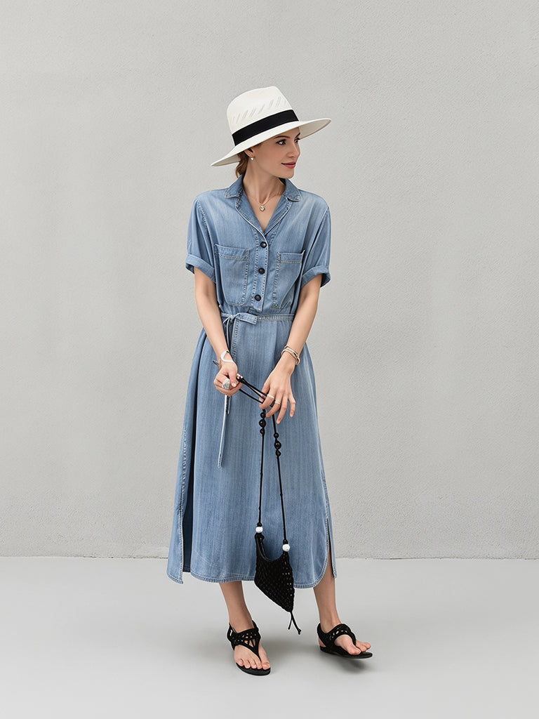 Chambray Comfort Dress