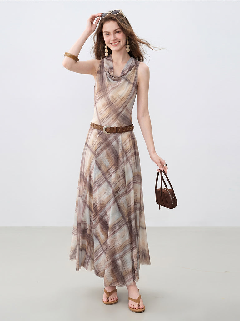 Plaid Maxi Dress