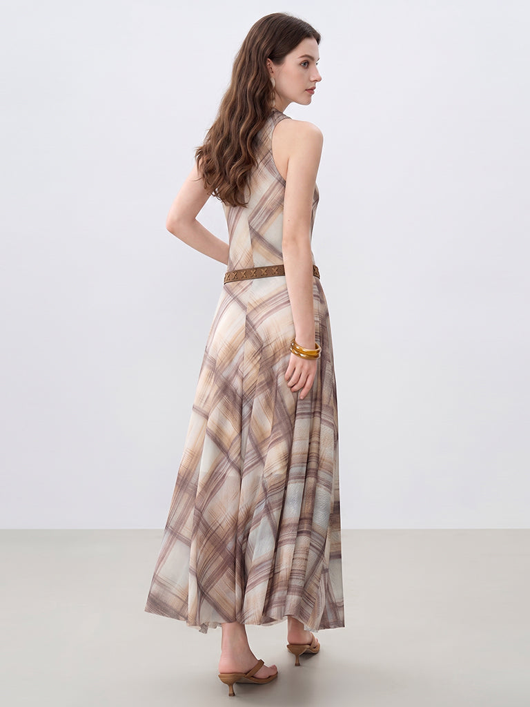 Plaid Maxi Dress