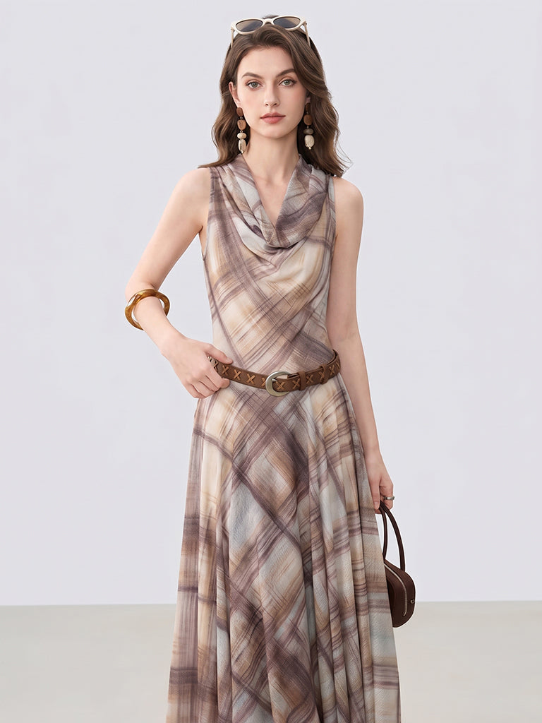 Plaid Maxi Dress