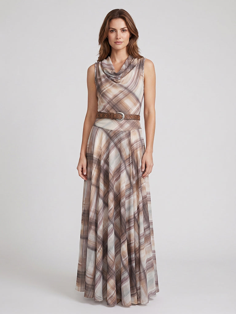 Plaid Maxi Dress