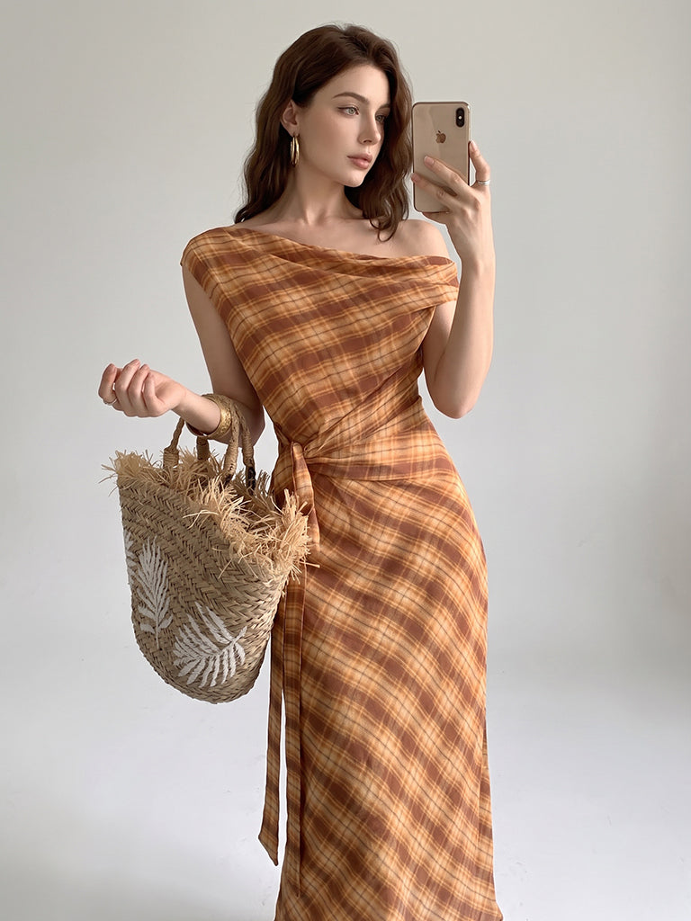 Autumn Plaid Dress