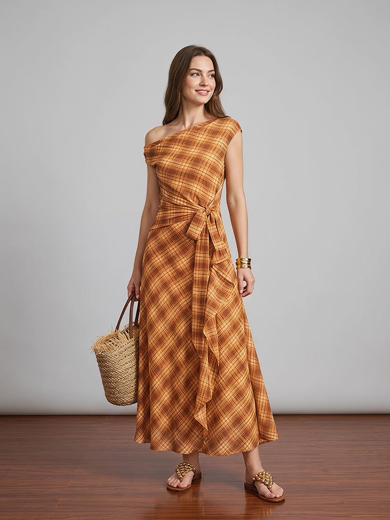 Autumn Plaid Dress