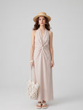 Halter Linen Maxi