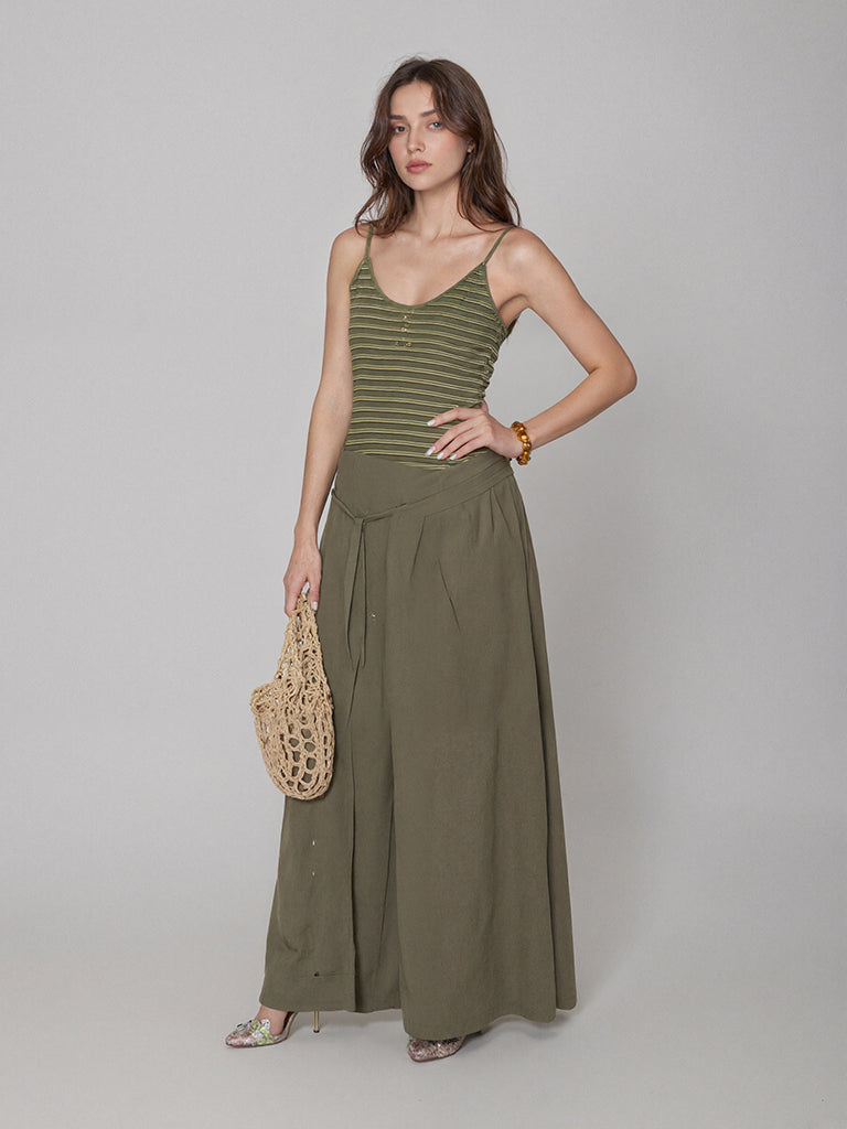Olive Breeze Maxi Dress