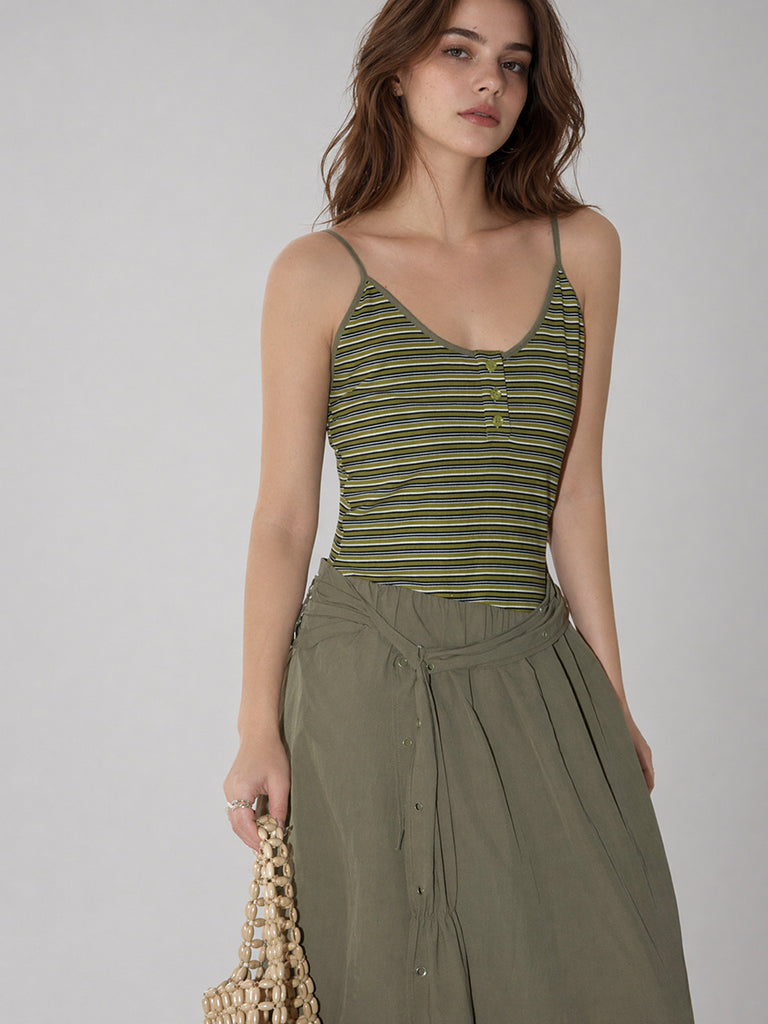 Olive Breeze Maxi Dress