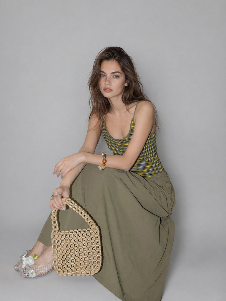 Olive Breeze Maxi Dress
