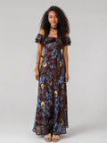 Moonlit Floral Maxi Dress