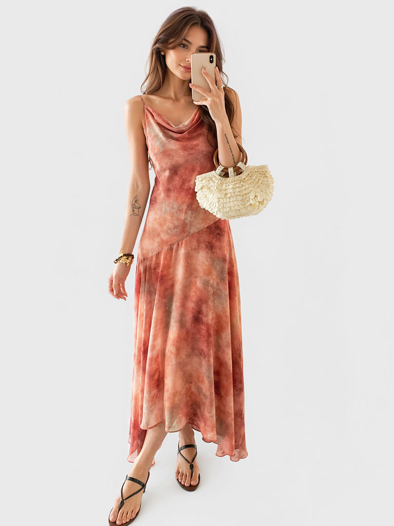 Coral Sunset Dress