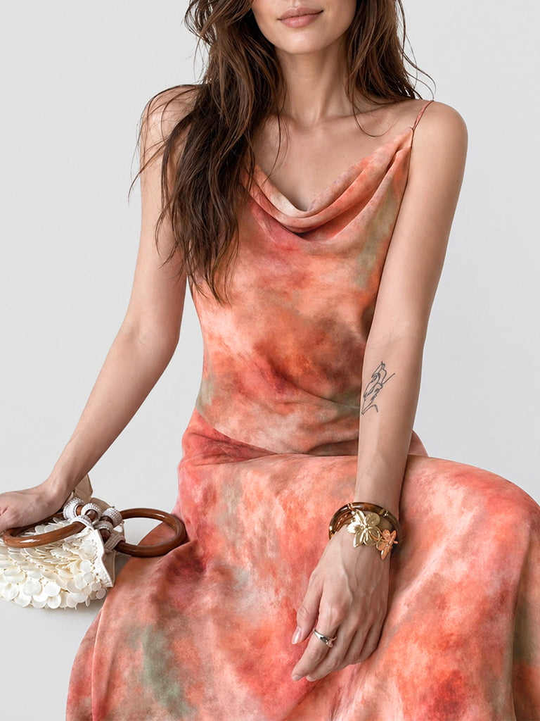 Coral Sunset Dress