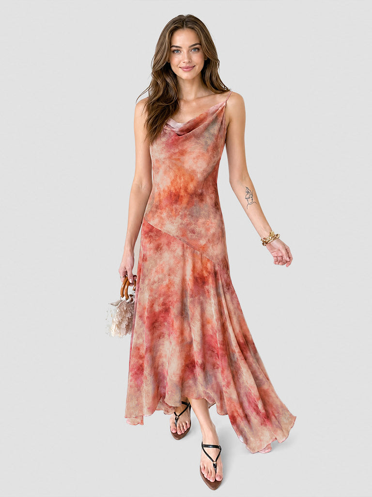 Coral Sunset Dress