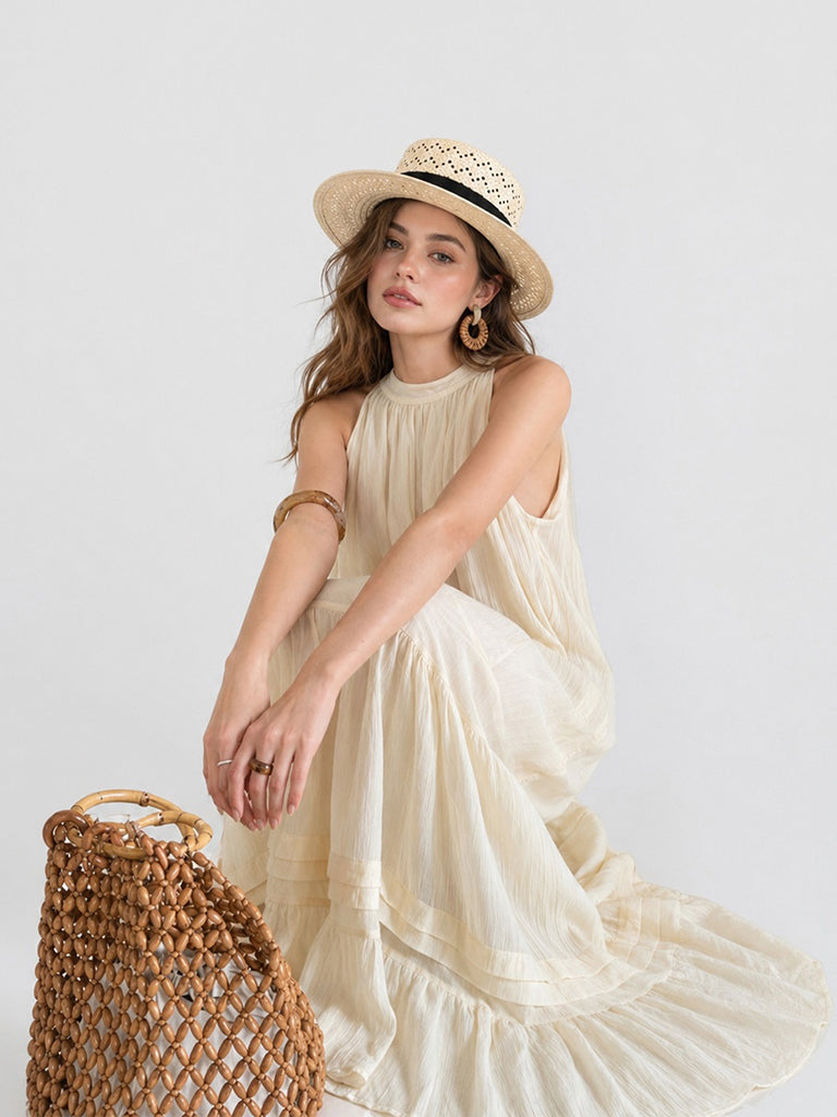 Cream Flow Maxi
