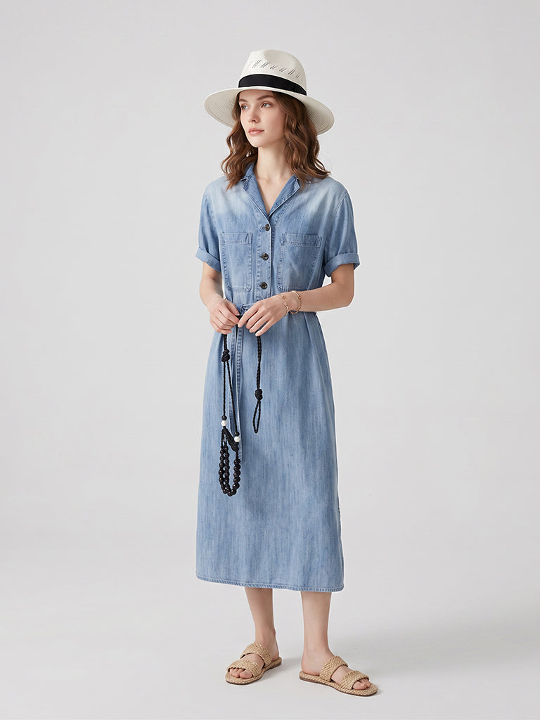 Chambray Comfort Dress