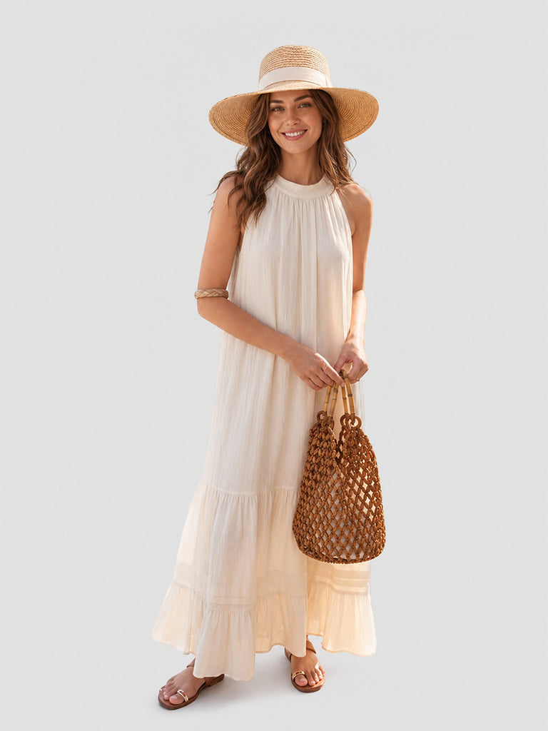 Cream Flow Maxi