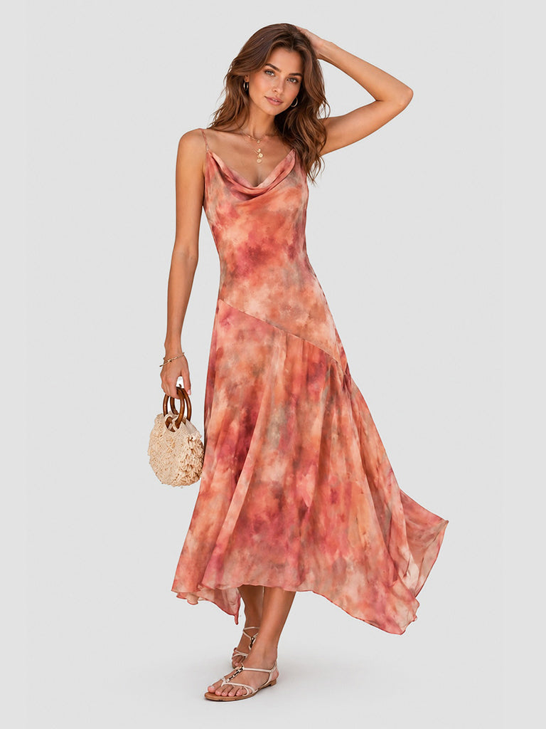 Coral Sunset Dress