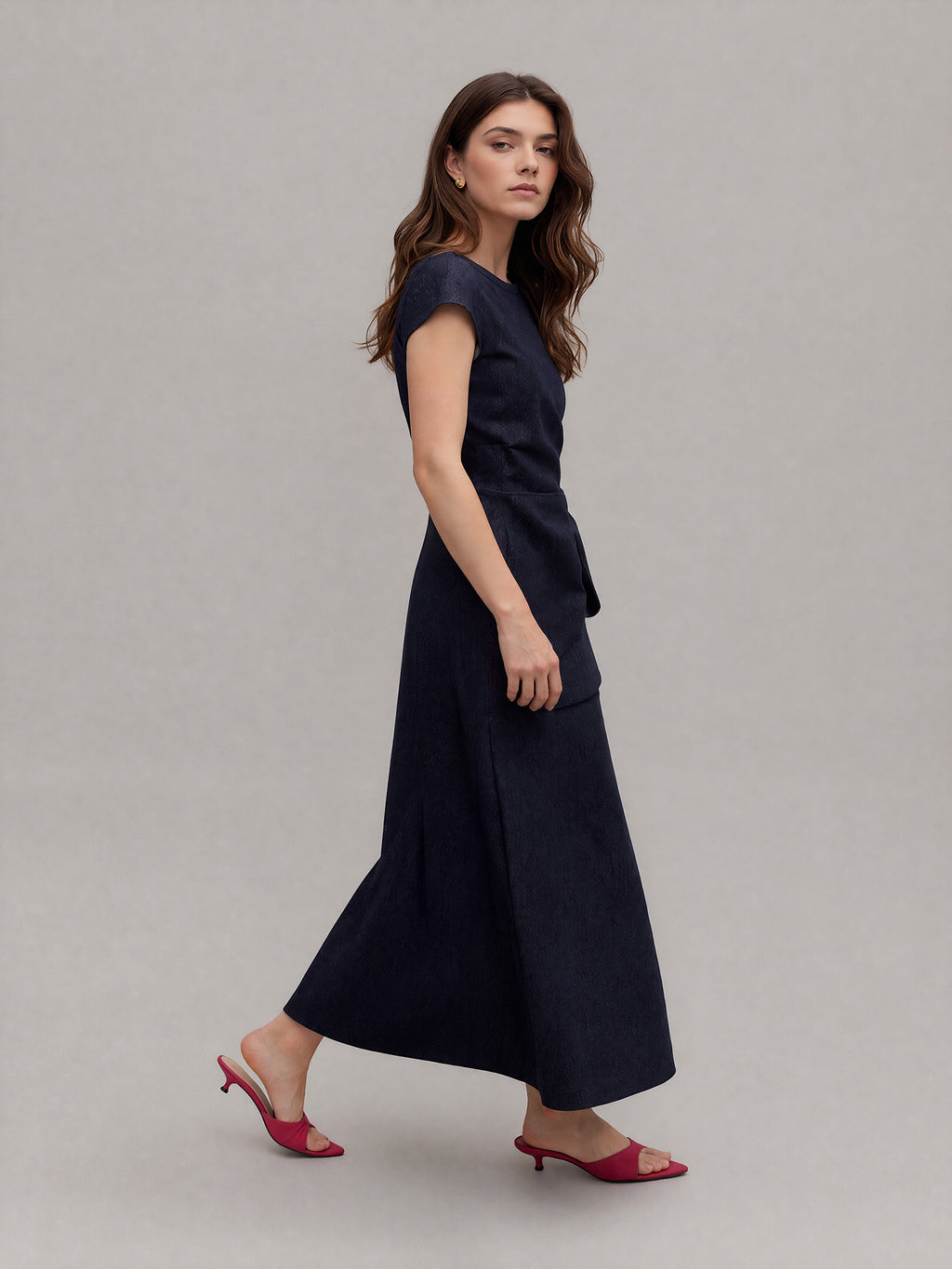 Navy Grace Wrap Dress