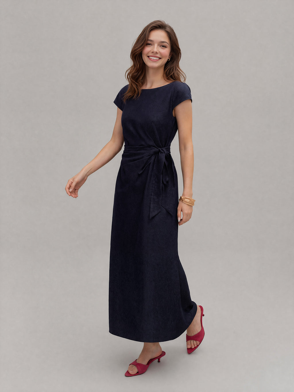 Navy Grace Wrap Dress